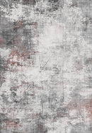 Toucan - 5' X 7' Washable Non - Slip Area Rug - Ivory / Dark Gray