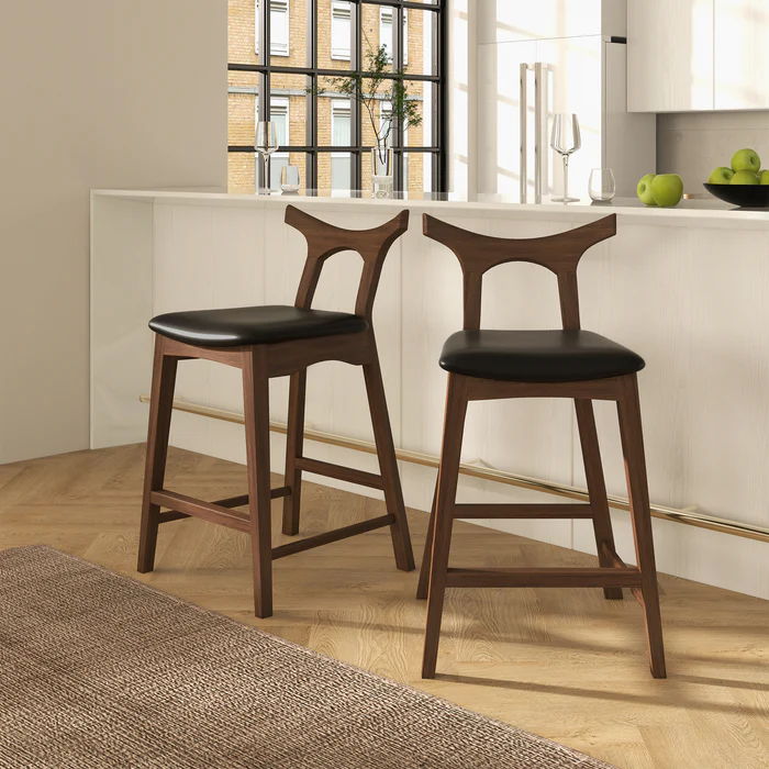 Hester - Upholstered, Square Bar Chair (Set of 2)