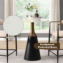 Jaramillo - Counter Height Table - Natural Marble Top & Black