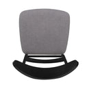 Modern Dining Chair With Upholstered Seat And Wood Frame