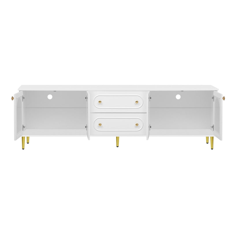 TV Cabinet With 2 Drawers And 2 Cabinets