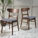 Modern Dining Chair With Upholstered Seat And Wood Frame
