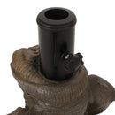 Charming Elephant Umbrella Base With Concrete Design - Gray