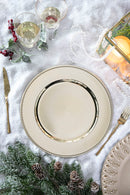 Plastic Charger Plate (Set of 8) - Silver