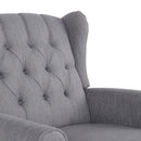 Sheila - Contemporary Fabric Tufted Wingback Rocking Chair