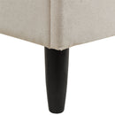 Aspen - King Vertical Tufted Headboard Platform Bed Set - Light Beige