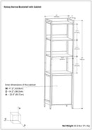 Kelsey - Large Bookshelf With Cabinet