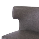 Modern Bar Stools With Upholstery And Metal Footrest (Set of 2)