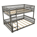 Bunk Bed With Ladder And Guardrails