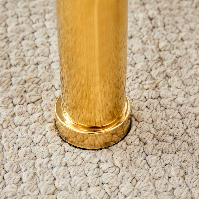 Contemporary Minimalist Double Layer Tempered Glass Coffee Table