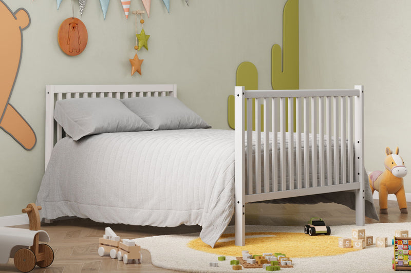 Crib 5 In 1 Convertible, Converts From Baby Crib To Toddler Bed, Fits Standard Full Size Crib Mattress