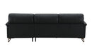 Eilene - Top Grain Leather Sofa - Black
