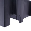 Heavy Duty Plastic 4" High Portable Automotive Curb Ramp For Cars & Wheelchairs Interlocking Design - Black