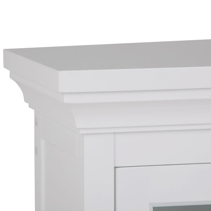 Avington - Two Door Wall Cabinet With Cubbies - Pure White