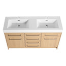 Freestanding Bathroom Vanity With Resin Sink, Soft-Closing Doors And Drawers