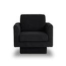 360° Modern Swivel Accent Chair Round Armchair, Thick Padded Single Lounge Sofa Upholstered Comfy