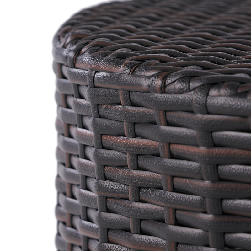 Barrel Side Table With Handcrafted Details