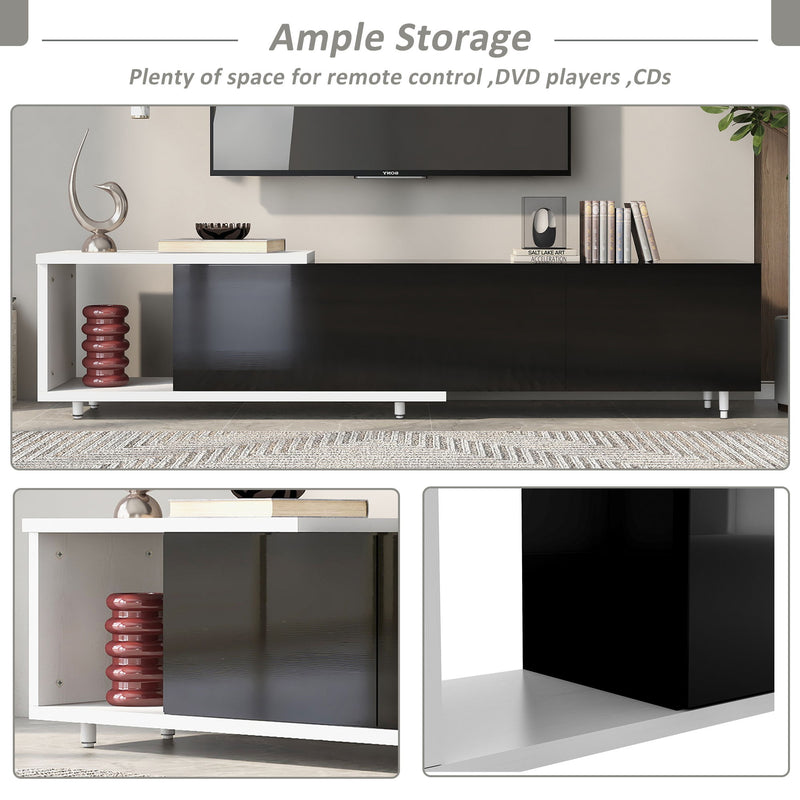 Modern Stylish Extendabletv Stand TV Cabinet For 80" TV