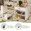 Expandable Kitchen Island With Power Outlet