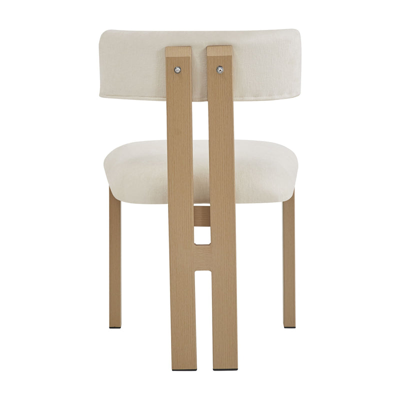 Modern 7 Piece Dining Set With Upholstered Armless Chairs And Dining Table