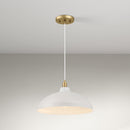 Astral - Single Light Pendant Lamp For Entrance Kitchen Island - Gold / White