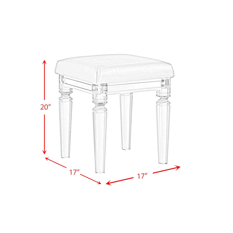 Twenty Nine - Vanity Stool With Acrylic Leg