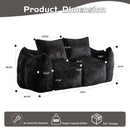 Giant Bean Bag Couch, Ultra Soft Fluffy Loveseat For Living Room