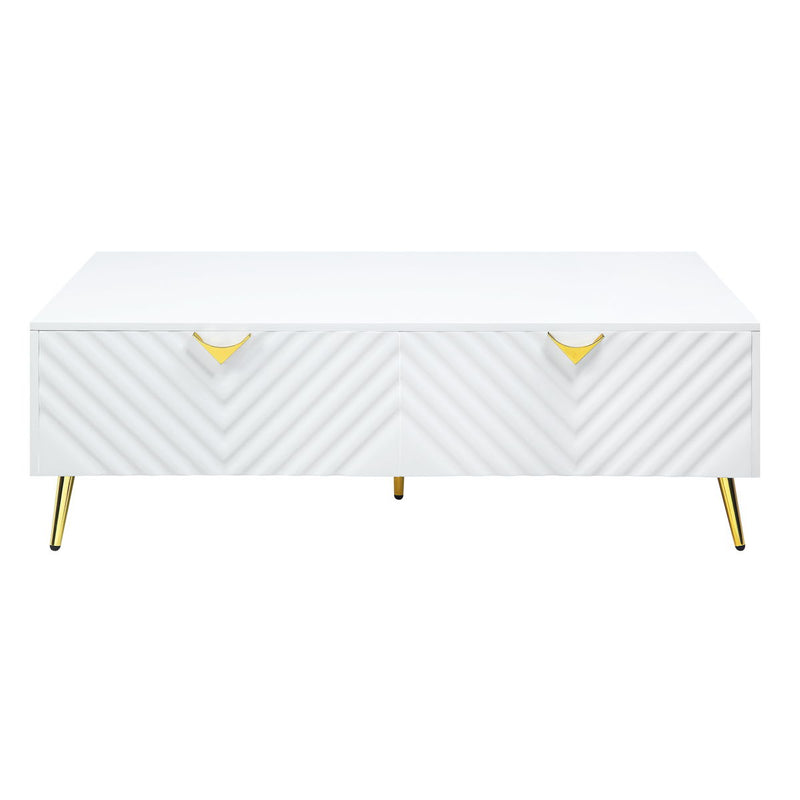 Gaines - High Gloss Coffee Table - White