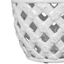 Ballas - Bird Lidded Jar - White