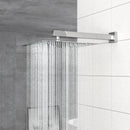 Dual Shower Head System With Square Rain Shower And Rough In Valve