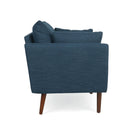 Luminate - Upholstered Fabric Club Chair With Tapered Legs And 2 Accent Pillows