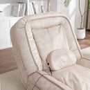 Upholstered Human Dog Bed And Pets, Bean Bag Floor Sofa With Massage Pillow, 5 Adjustable Positions & 2 Soft Pillows