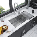 Modern Undermount Stainless Steel Kitchen Sink 16 Gauge, Deep Single Bowl