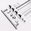 Frameless Single Sliding Shower Door With Clear Tempered Glass