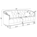 Avonlea - Upholstered Sloped Arm Sofa Set Velvet