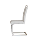 Modern Dining Chairs With Padded Seat, High Back