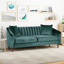 Contemporary 3 Seater Sofa With Plush Accents
