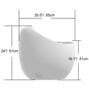 Modern Egg Shape Toilet 1.28 Gpf Single Flush Ceramic
