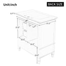 30" Bathroom Vanity With Sink, 3 Drawers, Adjustable Feet