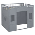 Loft Stylish Bed With Ladder And Wardrobe