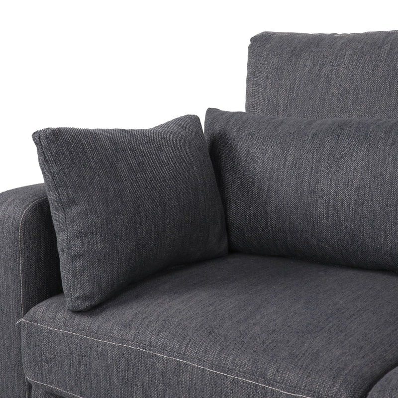 Comfy 3 Seat Sofa With Wooden Legs