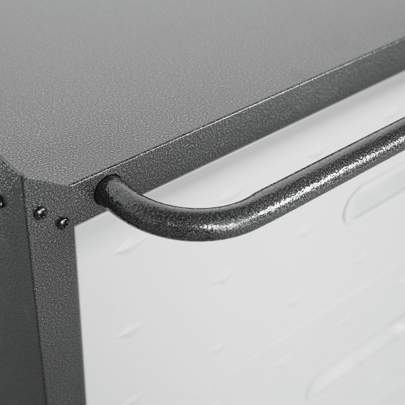 Heavy Duty Metal Storage Cabinet With Wheels 3 Drawer Tool Cabinet For Garage, Office, And Home Organizer Solutions