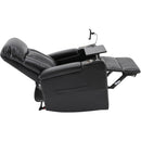 Premium Power Recliner & Storage Arms, Cupholders, Swivel Tray Table And Cell Phone Stand - Black