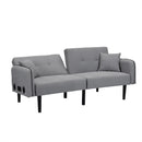 Modern Folding Ottoman Sofa Bed With Stereo System - Gray