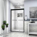 Modern Double Sliding Shower Enclosure, Tempered Glass