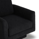 360° Modern Swivel Accent Chair Round Armchair, Thick Padded Single Lounge Sofa Upholstered Comfy
