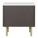 Clayten - Nightstand - Marble Top & Espresso