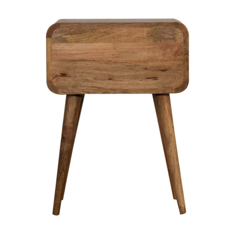 Mini Woven Nightstand - Oak