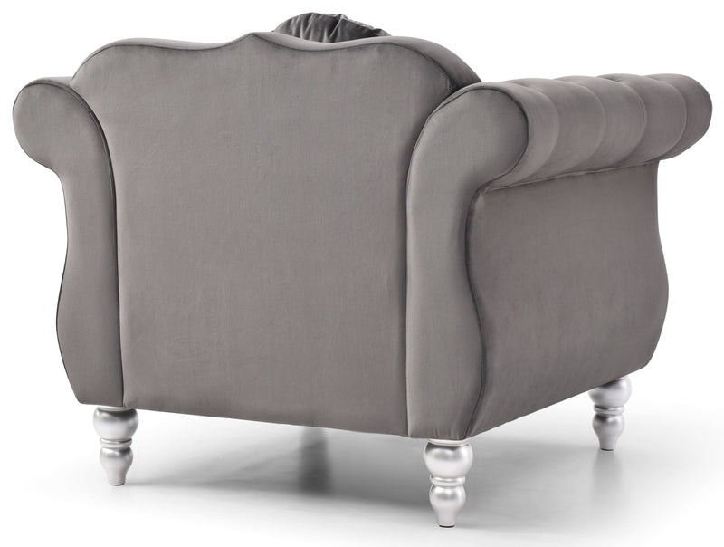 Chic Transitional Flared Arm Chair