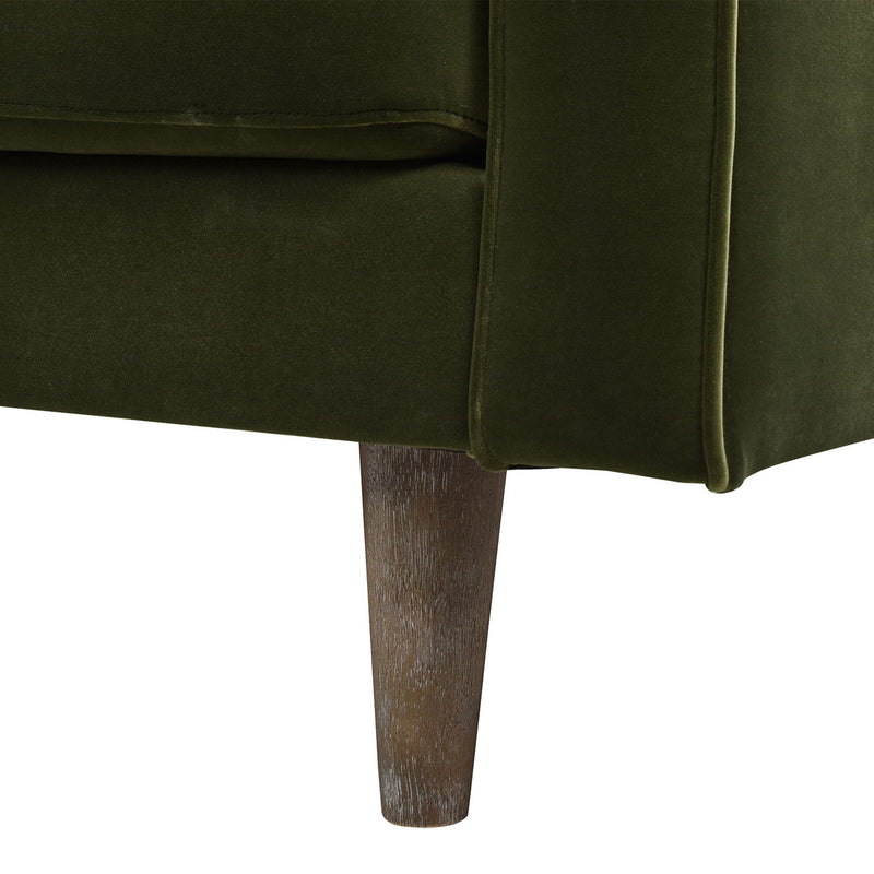 Nicholas - Mid-Century Modern Sofa - Olive Green